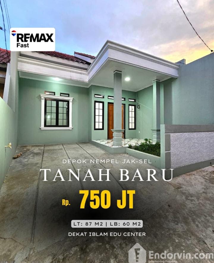 ‎Dijual rumah baru siap Huni, non cluster cocok utk rumah pertama keluarga baru/muda