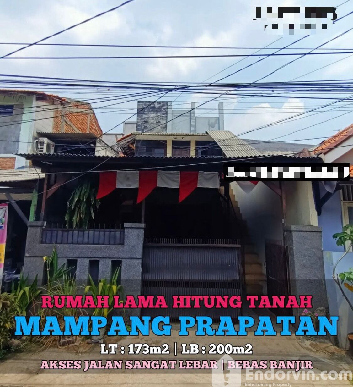 DI JUAL RUMAH LAMA HITUNG TANAH DAERAH MAMPANG PRAPATAN JAKSEL Harga 4,8 M