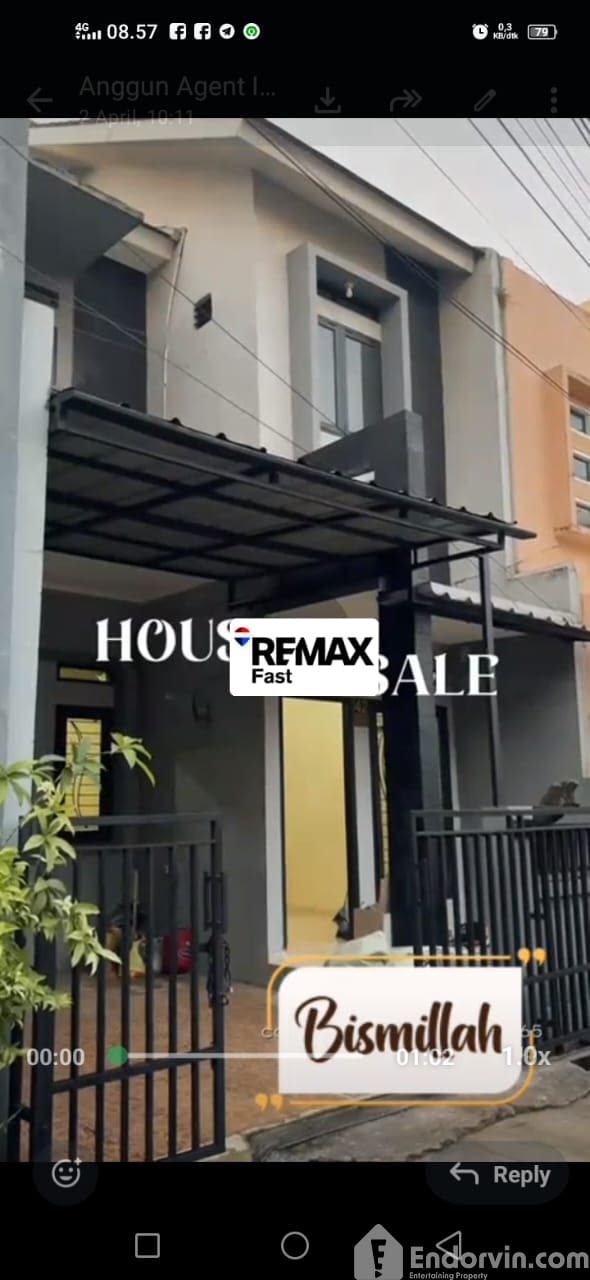Dijual Rumah Terawat Siap Huni di dalam Cluster Minimalis cocok untuk Keluarga Muda